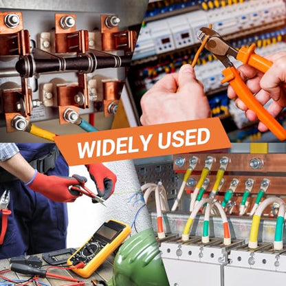116 pcs Battery Cable Ends Kit, Copper Lugs AWG 1/0 AWG 4 AWG 2