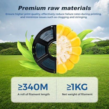 FLASHFORGE Rapid PLA Filament 1.75mm +/- 0.02mm Burnt Titanium, Max 500mm/s High Speed Printing, 3D Printer Filament 1kg(2.2lbs), Changing Colors with Light, Perfectly Hide The Layer Line - color: Burnt Titanium