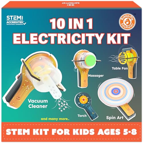 Butterfly EduFields 10in1 STEM Electricity kit for Kids 5-8-12| Science Kit - style: 10in1 Engineering Building Toy