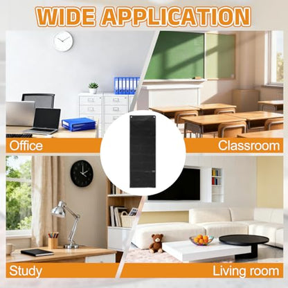 PATIKIL 2Pcs 4"x6" Index Card Holder Sleeve 16 Card Slots Organizer Black | PVC Clear Organizer Hanging Wall Pocket Chart Office Classroom Library Home Organization - color: Black