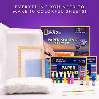 National Geographic Paper Making Arts and Crafts Activity Kit for Kids