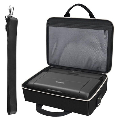 Wireless Mobile Printer Case Compatible with Canon PIXMA TR150/ iP110 Printers, Potable Travel Storage Bag Fit for Printer Charger, Ink Cartridges, Batteries and Accessories (Box Only) -Black - color: Black
