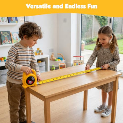 Small World Toys Kids Tape Measure: The Big Tape Construction Toy Pretend Play for Kids Age 3+, Kids Measuring Tape Toddler Tools, Educational Learning Toys for Boys Girls Great Gifts for Kids