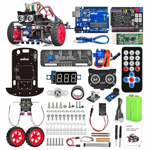 OSOYOO Smart Robot Car Kit for Arduino Adult Teen Robotic Assembly Starter - style: Model3 Robot car With battery