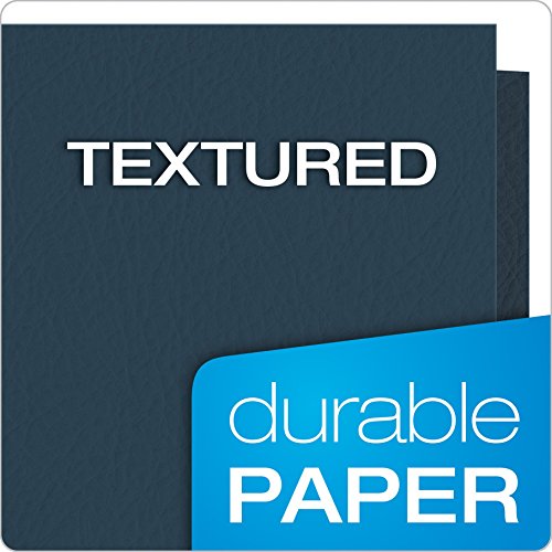 Oxford Twin-Pocket Folders, Textured Paper, Letter Size, Dark Blue, Holds 100 Sheets, (57538EE) 25 Count (Pack of 5) - color: Dark Blue, size: 25 Count (Pack of 5)