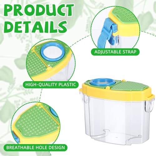 Halloscume 12 Pcs Bug Catcher for Kids, Bug Habitat with Magnified Viewer
