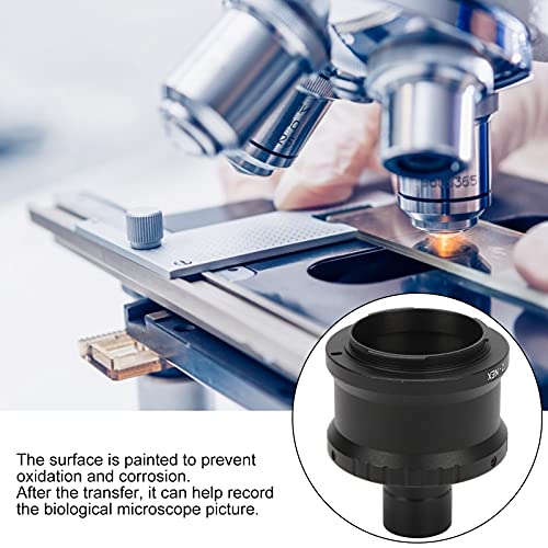 Lens Adapter, 23.2mm Microscope T Mount Tube T2 Mount Camera Adapter for E Mount Camera, M42x0.75 Interface, for Biological Microscope