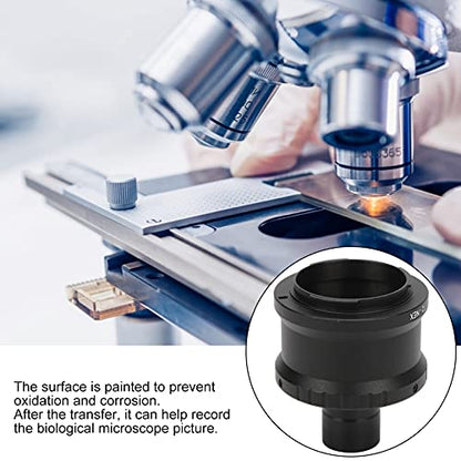 Lens Adapter, 23.2mm Microscope T Mount Tube T2 Mount Camera Adapter for E Mount Camera, M42x0.75 Interface, for Biological Microscope