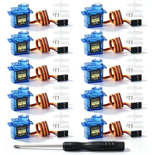 10Pcs SG90 9G Servo Motor Compatible with Arduino Raspberry Pi Robot