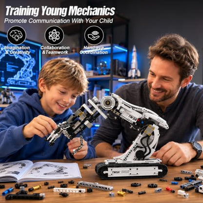 Gohero Technical Tracked Robot Arm Kit 1468PCS STEM Remote APP Control 8-14