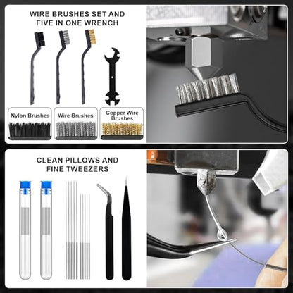 221Pcs 3D Printer Tool Kit, 3D Printer Accessories Bring Tool Box Includes Deburring Tool, Suitable for 3D Printing Disassembly, Cleaning and Precision Machining Toolboxes - size: XL