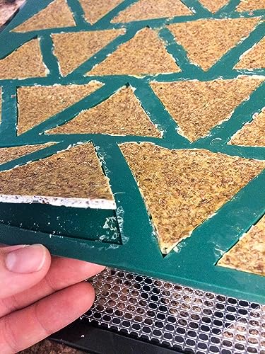 3 Triangle Chip Silicone Sheet Mold Compatible With Cosori Dehydrator Bright Kitchen Re-Usable Non-Stick Mat - size: Triangle Chips 3 Sheets