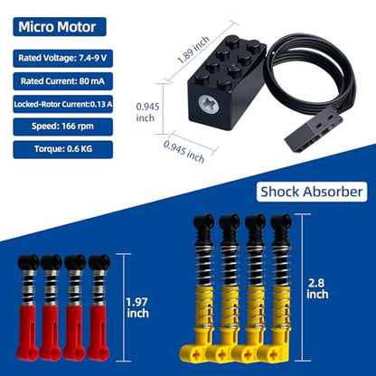 14-in-1 Power Functions Motor Kit, Rechargeable Battery Box