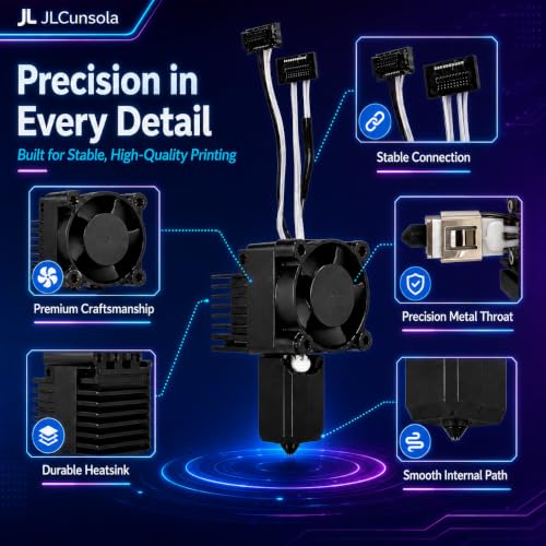 P1P P1S Hotend Complete Kit Fit for Bambu Lab 0.4mm 0.6mm Steel Nozzles