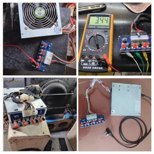 24 Pin ATX Power Supply Breakout Adapter Module Desktop Computer Chassis Testing PC Power Supply ATX Transfer Electrical Board 12V 5V 3.3V