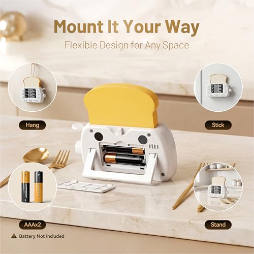 Digital Kitchen Timer for Cooking Magnetic Countdown Timers White - color: White