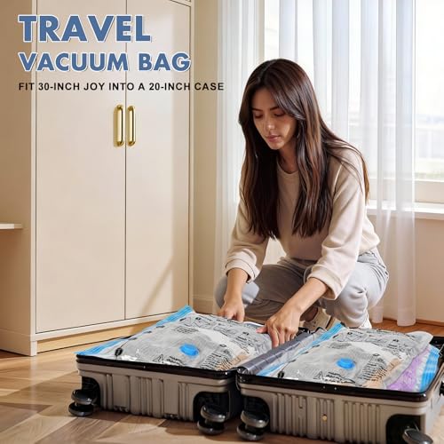 BoxLegend 20 Pack Travel Vacuum Storage Bags with Electric Pump 2 * 27.6x19.7+ 5 * 21.7x17.7+ 6 * 19.7x15.7+ 6 * 15.7x13.8in, Thickened Compression Bags for Clothes Luggage Travel Moving & Closet - size: 20 Combo Travel - Electric Pump