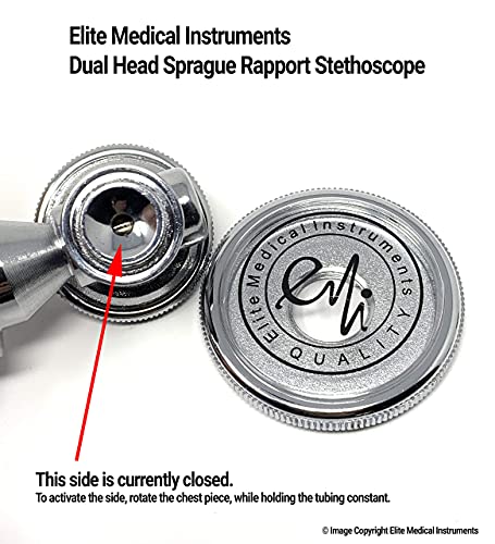 EMI EBL-430 Royal Sprague Stethoscope and Large Adult Cuff (See Large Cuff Size: 33 cm to 51 cm | 13 inch to 20 inch) Aneroid Sphygmomanometer Manual Blood Pressure Set - size: Large Adult Cuff Set - Royal Blue