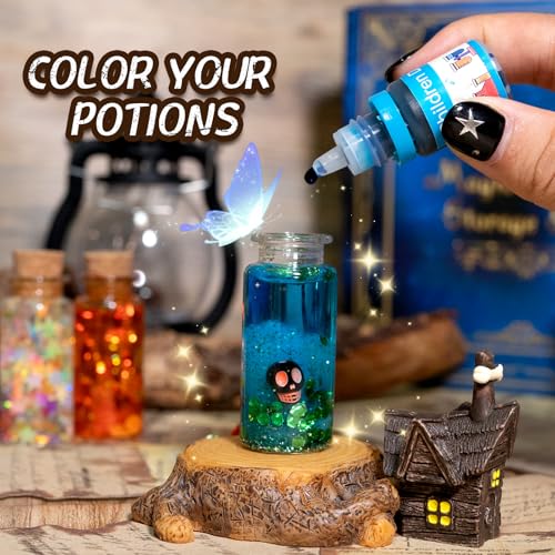 LDomet Fairy Magic Potion Kit for Kids, 20-Bottle Magic Craft Set, Ages 6+ - color: WIZARD