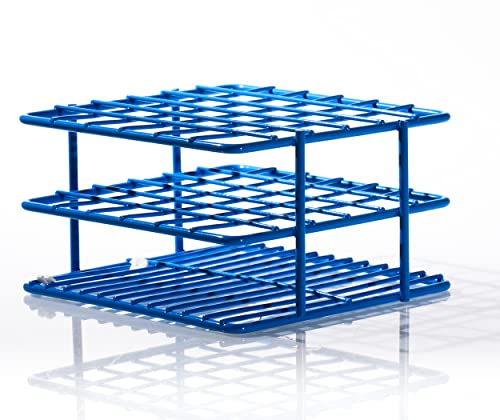 SP Bel-Art Poxygrid “Half-Size” Test Tube Rack; For 10-13mm Tubes, 36 Places, Blue (F18788-1301) - color: Blue, style: 36 Places