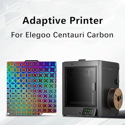 260X271MM for Centauri Carbon Build Plate F1 Sheet Double Sided Smooth Surface Board Heated Print Bed Flexible Removable Surface Platform for Elegoo Centauri Carbon/Centauri - color: Green