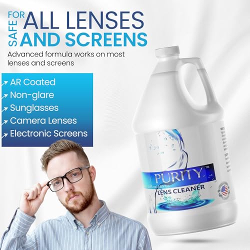 Purity Eye Glasses Lens Cleaner, Refill Eyeglass Lens Cleaning Gallon - size: 128 Fl Oz (Pack of 1)
