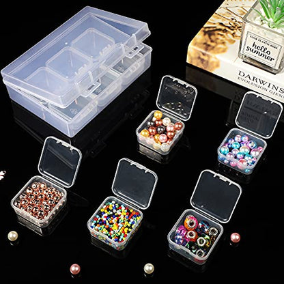 13 Pack Small Plastic Bead Organizers with Clear Case, 1.7 x 1.7 x 0.8 Inch - size: 1.7 x 1.7 x 0.8 Inch