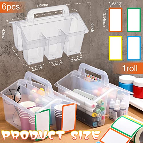 Maitys 6 Pcs Classroom Caddy Organizer with Handle, 4 Compartment