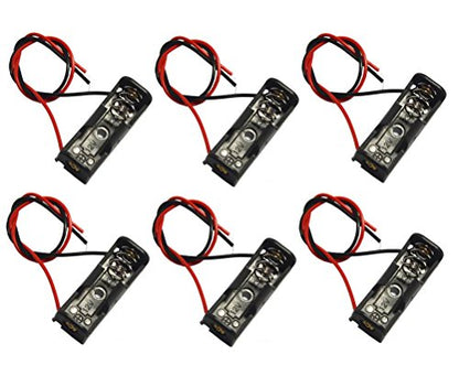 (Pack of 6): 12V/23A Battery Case with Leads Wires
