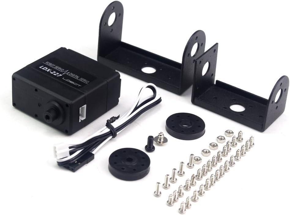 LewanSoul LDX-227 Full Metal Gear Standard Digital Servo with 17kg High Torque Dual Ball Bearing for Robot(Control Angle 270) - size: Control Angle 270°