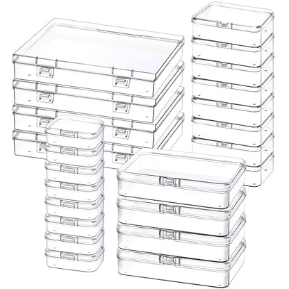 Mauproy Small Plastic Storage Containers with Lids, 4 Sizes, 24 Pack - size: 4 Sizes (24Pcs)