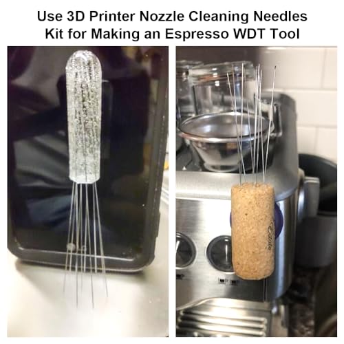 20Pcs 3D Printer Nozzle Cleaning Needles 0.4mm, Stainless Steel Nozzle Cleaning Kit 0.4mm Needles Use for Ender,MK8,V6,Creality,Prusa,Volcano Nozzles Cleaner, (Total Length: 80mm) - style: 20Pcs 3D Printer Nozzle Cleaning Needles 0.4mm