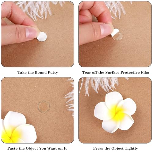 JANYUN 560 Pcs Clear Sticky Stickers Dots,10mm Round Putty Sticky Tack - size: 10mm Round 560pcs