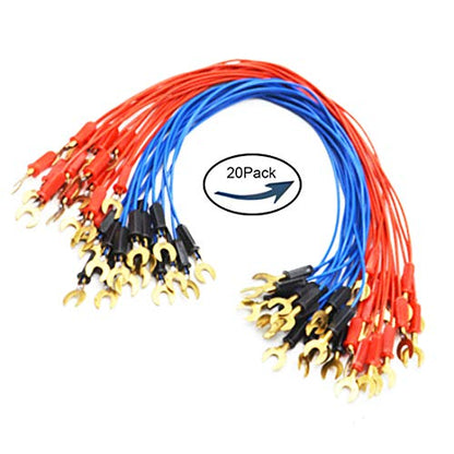 CSEC 20pcs Interconnect Circuit Wire for Physical Electrical Experiments - color: Wire Connectors
