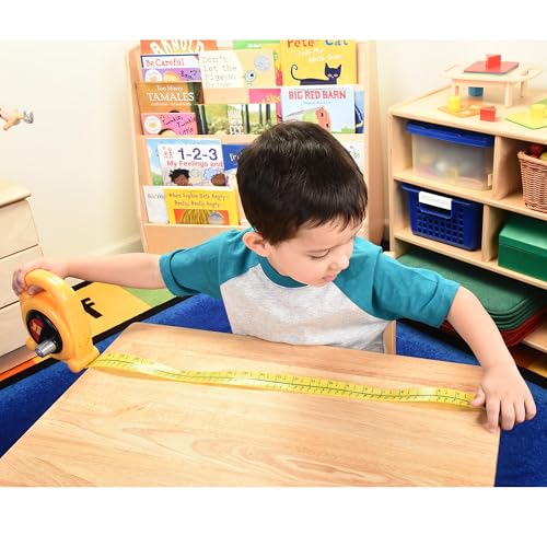Big Tape Measure for Kids – 5 Ft. Pretend Play Measuring Tape Tool, Inches & Centimeters, Early Math & STEM Learning Toy, Ages 3+