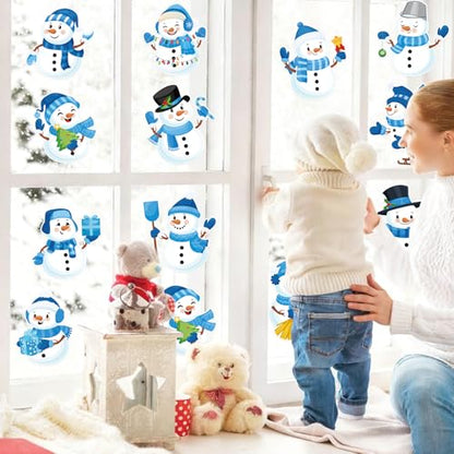 48Pcs Winter Snowman Cutouts, Cute Snowman Paper Cut Outs Bulletin Board Decor for Winter Christmas Holiday Home Office Classroom Chalkboard Window Wall Door Decor - style: Snowman