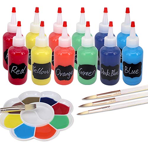 12 Pack 4-Ounce Empty Plastic Squeeze Bottles with Red Tip Caps Multipurpose Squirt Bottle - size: 4oz 12pack
