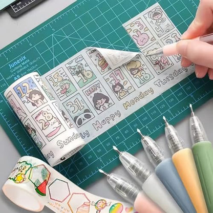 Retractable Paper Knife, 6Pcs, Craft Knife Pen with Blade