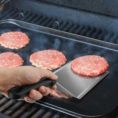 HULISEN Smashed Burger Kit, Stainless Steel Burger Press & Grill Spatula