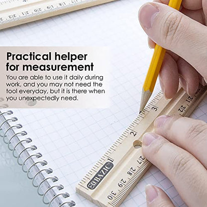 BAZIC Products 12 in Wooden Ruler, Inch & Metric (30 cm) - size: 1-Pack