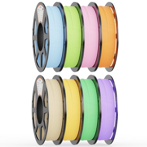 YOOPAI Matte PLA+ Filament 1.75mm, 250g Starter Color Bundle, 8 Rolls - color: Pla Bundle-250gx8-112020035