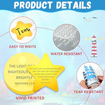 109Pcs Christian Religious Bulletin Board Set Let Your Light Shine Classroom Decoration VBS 2026 Bible Verse Lighthouse Paper Cutout for Church Easter Sunday School Chalkboard Door Wall Decor - style: Shining Light
