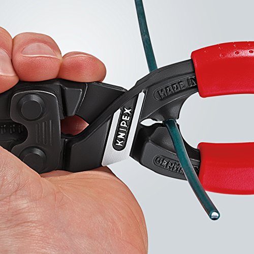 Knipex 71 02 200 Compact Bolt Cutters "CoBolt" 7,87" with soft handle - color: Multi-component Grips, Blue/Red, size: 200 mm, style: straight head