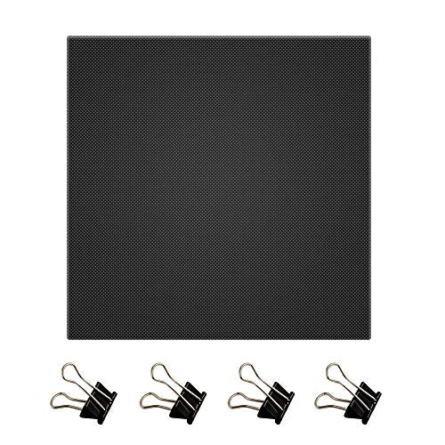 Platform Heated Bed 220x220x4mm Build Surface Glass Upgraded Build Plate with 4pcs Clips for 3D Printer (220x220mm) - size: L*W*H:220x220x4mm