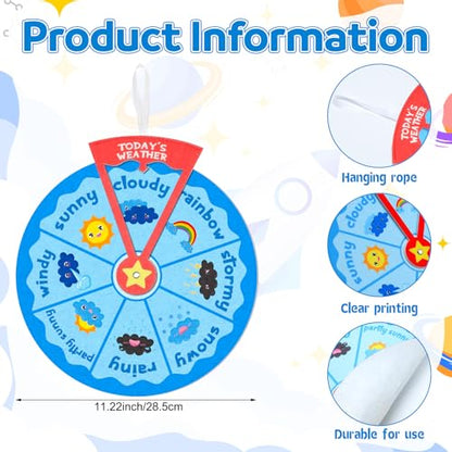 Marspark Weather Wheel, Educational and Learning Activities for Kids - style: Weather