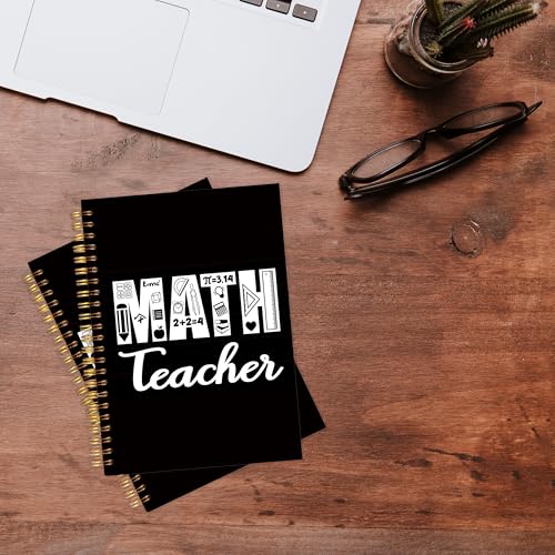 KAOWT Funny Math Notebook, A Day Without Math Is like Just Kidding I Have No Idea Spiral Journal Notebook, Funny Gift for Teacher, 5.5x8.3 Inch [Unknown Binding] - color: math