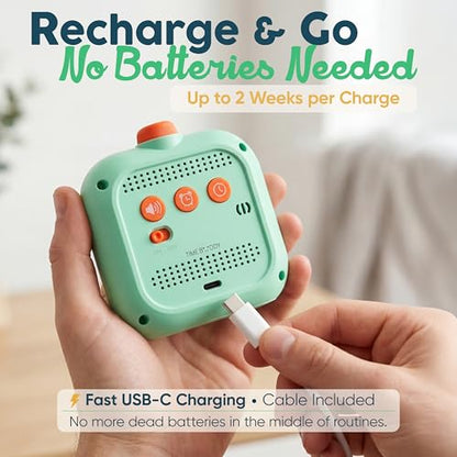 Digital Visual Timer for Kids - Calmer Routines & Transitions - color: Green