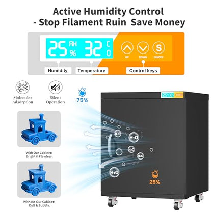 Mobile 3D Printer Stand with Filament Storage & Dehumidifier - color: 3D-LZB