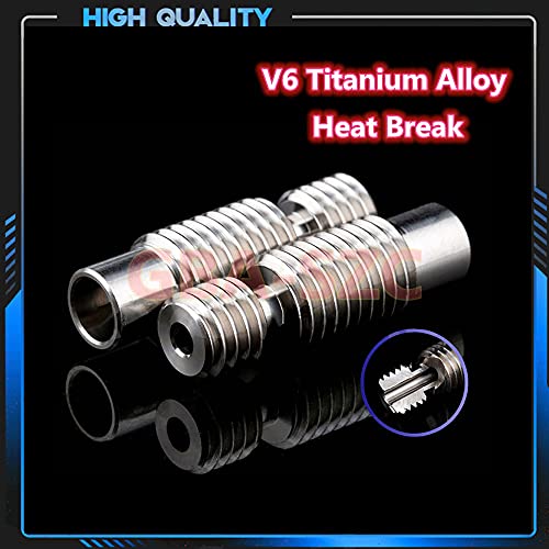 Upgrade V6 Hotend 12V 40W Kit,Remote Bowen Print J-Head Hotend Titanium Alloy HeatBreak Cooling Fan Bracket for 3D Printers V6 Hotend,Titan,Dual Driver Extruder.(12V Brass Nozzle Kit) - color: V6 Hotend-12V Kit