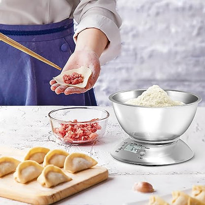 GRAM PRES Kitchen Food Scale Digital Weight Grams and Oz 11lb/0.1oz